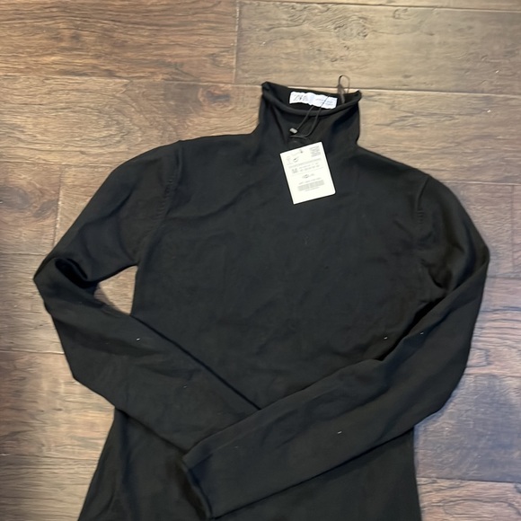 NWT Zara Knit Mock Neck Dress - Picture 4 of 5